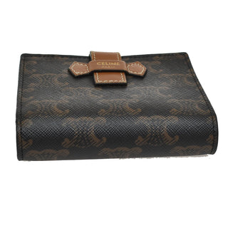 Celine Strap wallet Triomphe coated canvas