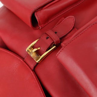 Gucci Vintage Bamboo Backpack Leather
