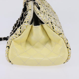 Chanel Just Mademoiselle Bag Woven Stitch Patent