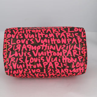 Louis Vuitton Speedy Handbag Limited Edition Monogram Graffiti