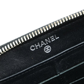 Chanel Brilliant Zip Around Wallet Quilted Patent