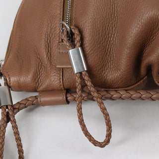 Gucci Braided Strap Zip Messenger Leather