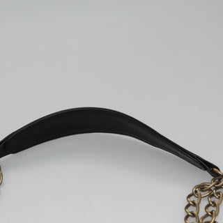 Chanel Kisslock Chain Frame Shoulder Bag Glazed Calfskin