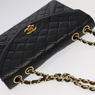 Chanel Vintage Two Tone Envelope Flap Bag Quilted Lambskin