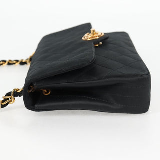 Chanel Vintage CC Chain Flap Bag Quilted Satin