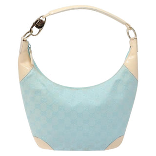 Gucci Vintage Zip Hobo GG Canvas and Patent