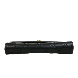 Chanel Vintage Round Flap Bag Quilted Lambskin