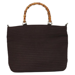 Gucci Vintage Bamboo Handle Tote Nylon