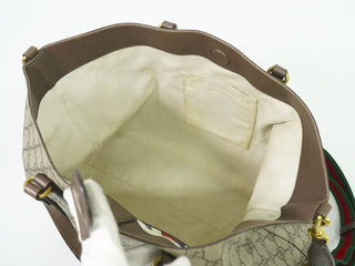 Gucci Courrier Convertible Soft Open Tote GG Coated Canvas with Applique