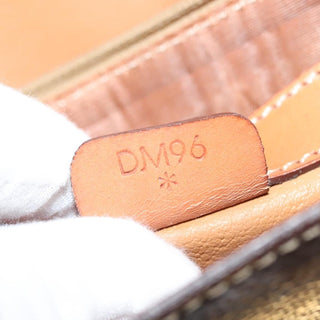 Celine Vintage Convertible Top Handle Bag Macadam Coated Canvas