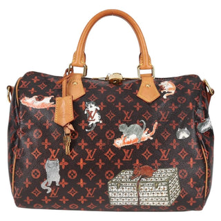 Louis Vuitton Speedy Bandouliere Bag Limited Edition Grace Coddington Catogram Canvas