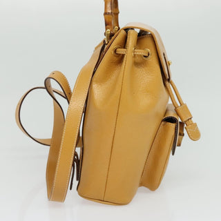 Gucci Vintage Bamboo Backpack Leather