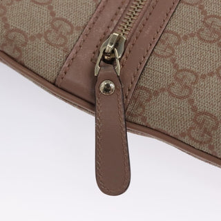 Gucci Front Zip Flat Messenger Bag GG Coated Canvas