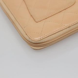 Chanel Cambon Zip Around Organizer Wallet Quilted Lambskin
