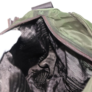 Prada Zip Buckle Messenger Bag Tessuto