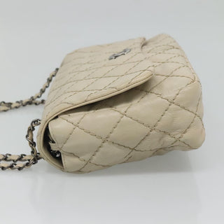 Chanel Natural Beauty Split Pocket Flap Bag Stitched Calfskin