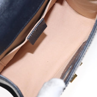 Gucci Sylvie Top Handle Bag Printed Leather