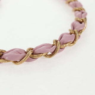 Chanel Bow Frame Clutch With Chain Quilted Patent with Lambskin