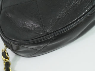 Chanel Vintage Diamond CC Tassel Clutch Quilted Lambskin