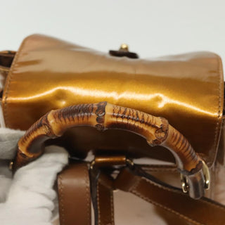 Gucci Vintage Bamboo Backpack Patent
