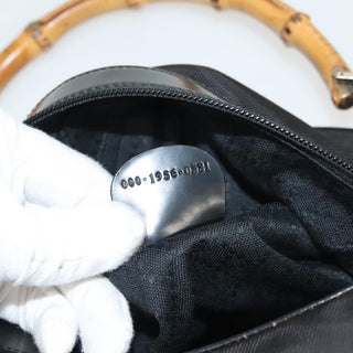 Gucci Vintage Bamboo Shoulder Bag Nylon