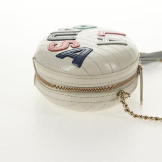 Chanel La Pausa Evening Bag Chevron Lambskin with Applique