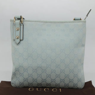 Gucci Vintage Flat Messenger Bag GG Canvas