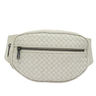 Bottega Veneta Front Zip Belt Bag Intrecciato Nappa