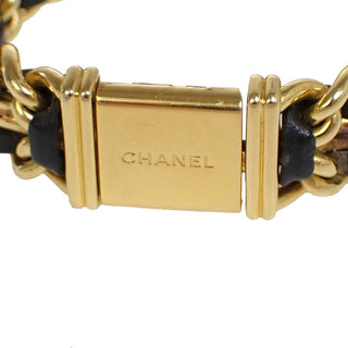 Chanel Premiere Rock Quartz Watch Plated Metal and Leather