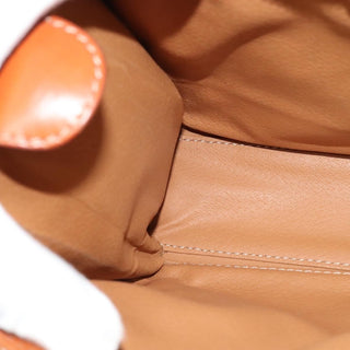 Celine Vintage Macadam Circle Logo Shoulder Bag Canvas and Leather