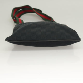 Gucci Web Strap Zip Messenger Bag GG Canvas