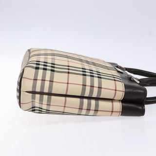 Burberry Nova Check Tote Canvas and Leather