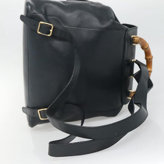 Gucci Vintage Bamboo Backpack Leather