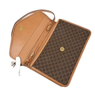 Celine Vintage Macadam Shoulder Bag Canvas