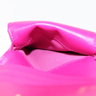 Chanel Textured CC Bifold Wallet Quilted Caviar