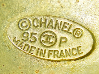 Chanel CC Hoop Clip-On Earrings Crystal Embellished Metal