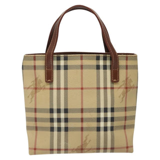Burberry Top Handle Tote Haymarket Coated Canvas