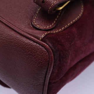 Gucci Vintage Bamboo Backpack Suede