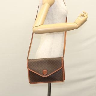 Celine Vintage Macadam Shoulder Bag Canvas
