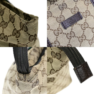 Gucci Web Zip Tote GG Canvas