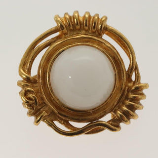 Chanel Vintage CC Earrings Metal