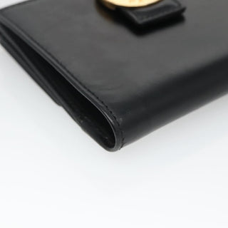 Celine Circle Logo Compact Wallet Leather