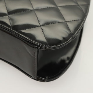 Chanel Vintage ID Bracelet Flap Bag Quilted Patent