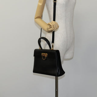 Salvatore Ferragamo Gancini Convertible Top Handle Bag Leather