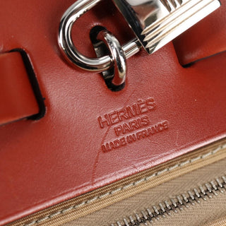 Hermes Herbag Zip Leather and Toile