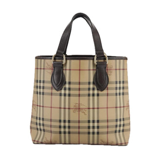 Burberry Onslow Tote Haymarket Coated Canvas