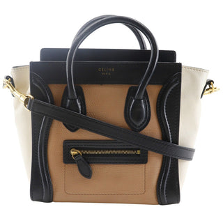 Celine Tricolor Luggage Bag Leather