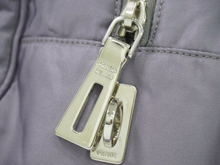 Prada Buckle Dome Satchel Tessuto