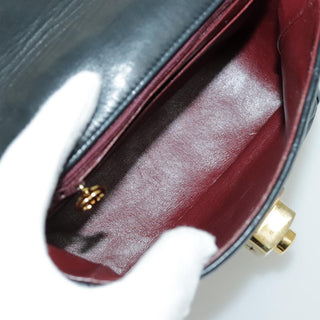 Chanel Vintage CC Pushlock Flap Bag Quilted Lambskin