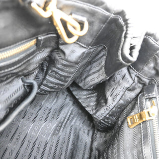 Prada Gaufre Convertible Satchel Tessuto